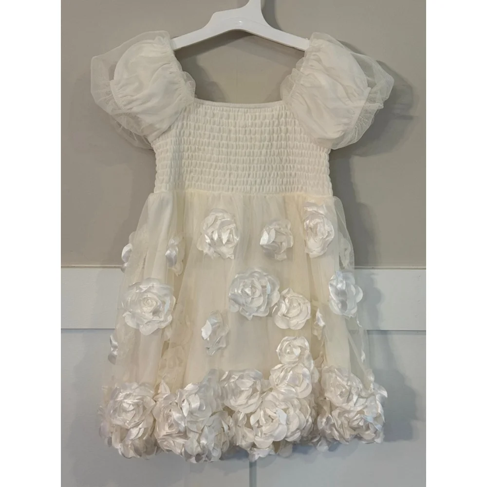 Girls Nannette & Co. Ivory Formal Dress 3T - Picture 4 of 4